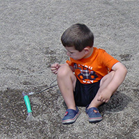 Digging for fossils at the Zoo (Summer 2013)